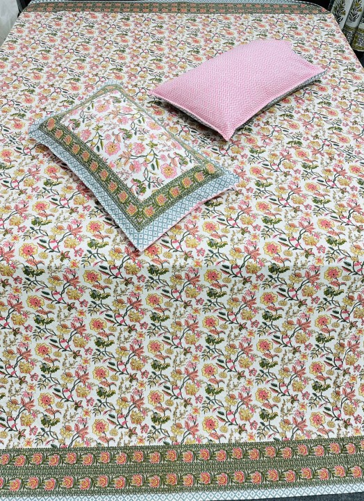 Natural Doube Bed Bedsheet-3